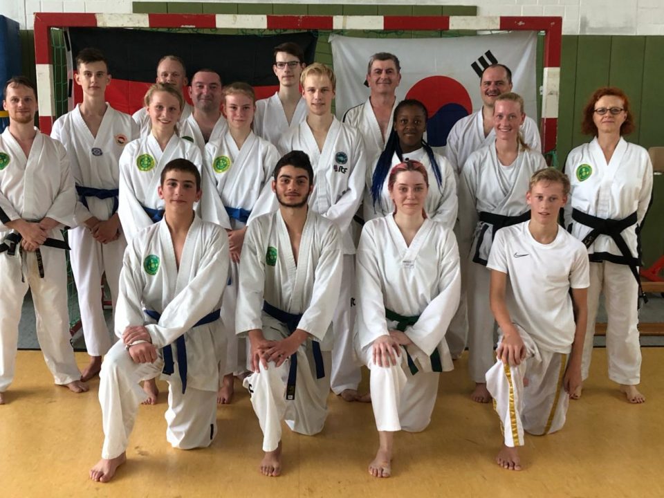 Gruppenbild Freikampftraining Taekwondo 2019-08-18